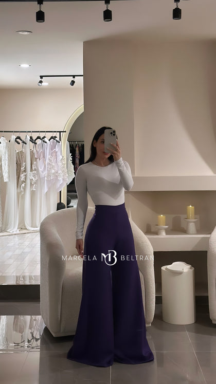 PANTALÓN CLÁSICO MORADO