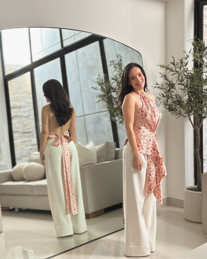 TOP HALTER FLOR