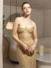 VESTIDO DORADO BORDADO