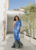 VESTIDO AZUL FLORES